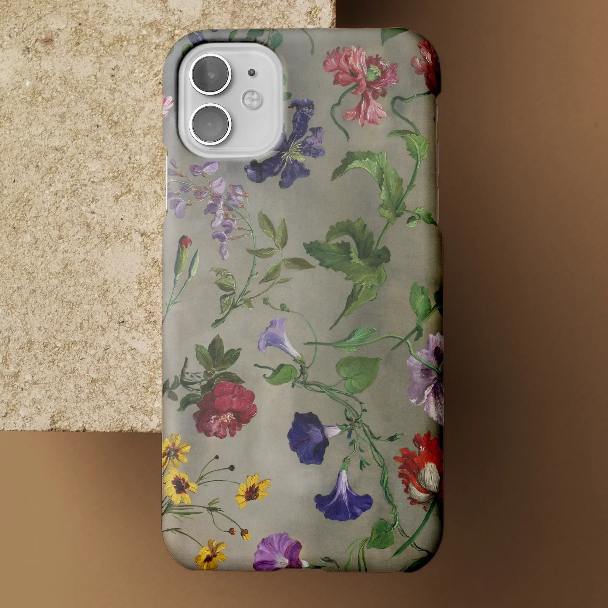 Studies of Flowers - Jacques–laurent Agasse Iphone Case Mobile Phone Cases