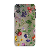 Studies of Flowers - Jacques–laurent Agasse Iphone Case, Xs Max / Matte, Floral-patterned Smartphone Case Colorful Flowers Leaves Light