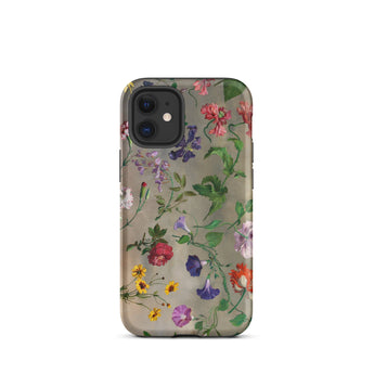 Studies of Flowers - Jacques–laurent Agasse Phone Case Iphone 12 Mini / Matte Floral-patterned Smartphone Jacques-laurent, Art, Mobile Cases