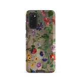 Studies of Flowers - Jacques–laurent Agasse Samsung Case, Galaxy S20 / Matte, Smartphone Case Floral Pattern