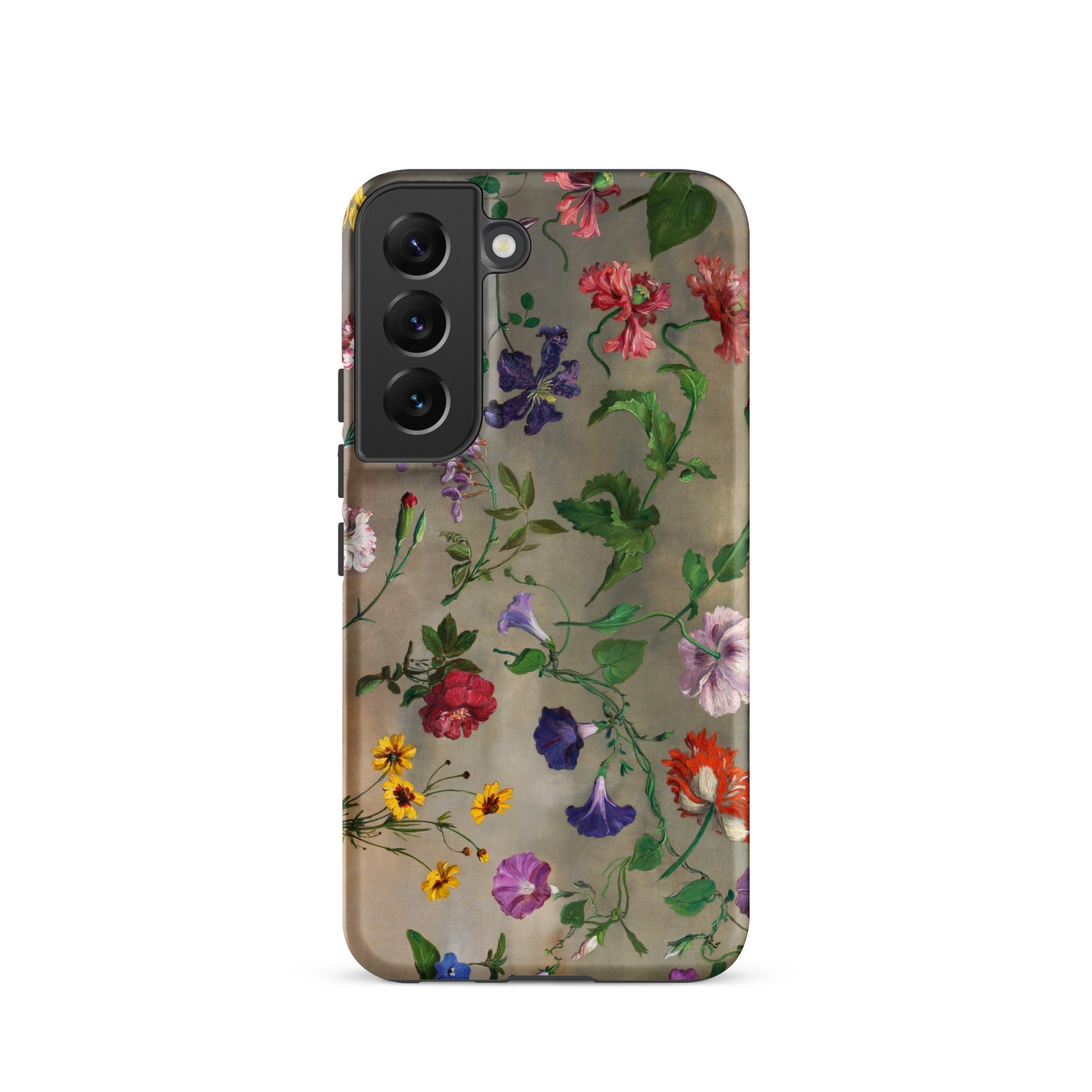 Studies of Flowers Jacques–laurent Agasse Samsung Case, Galaxy S22 / Matte, Smartphone Floral Patterned Protective Case