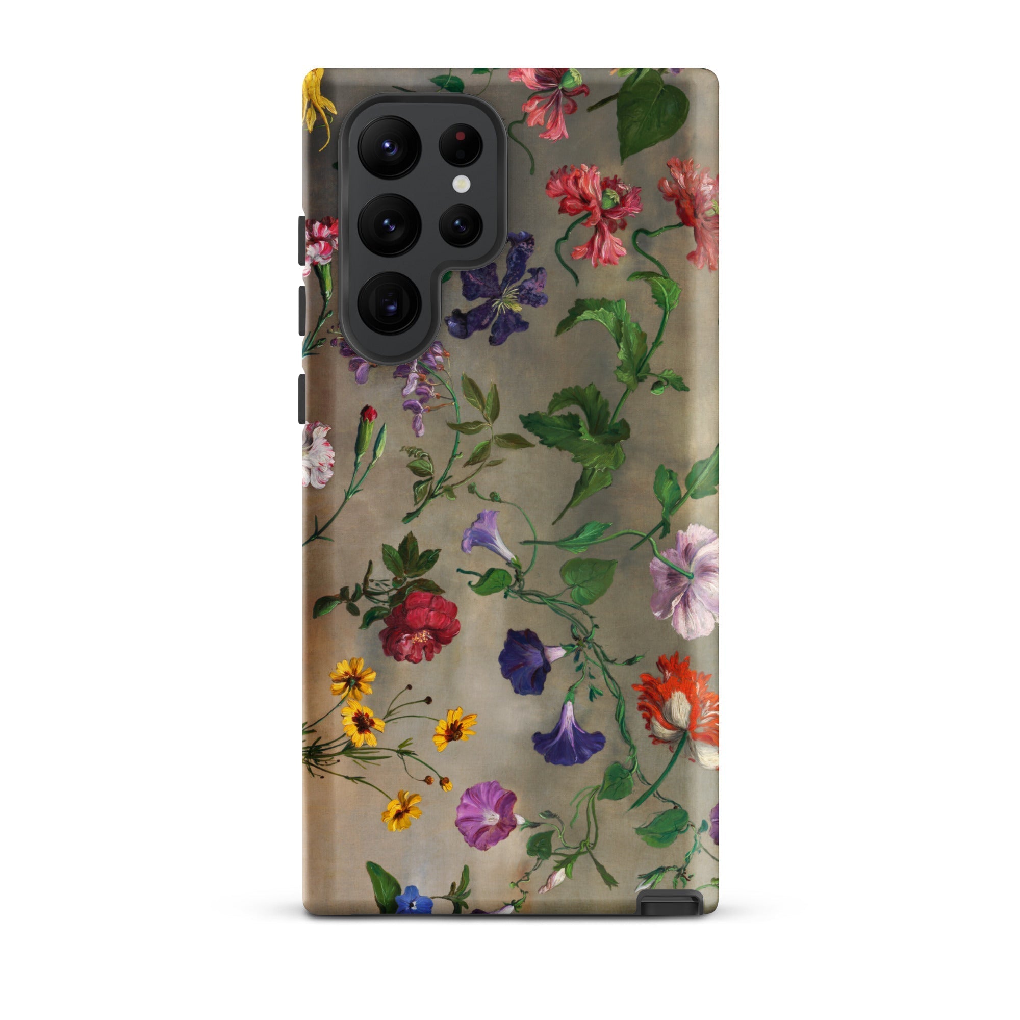 Studies of Flowers Jacques–laurent Agasse Samsung Case, Galaxy S22 Ultra / Matte, Smartphone Floral Patterned Protective Case