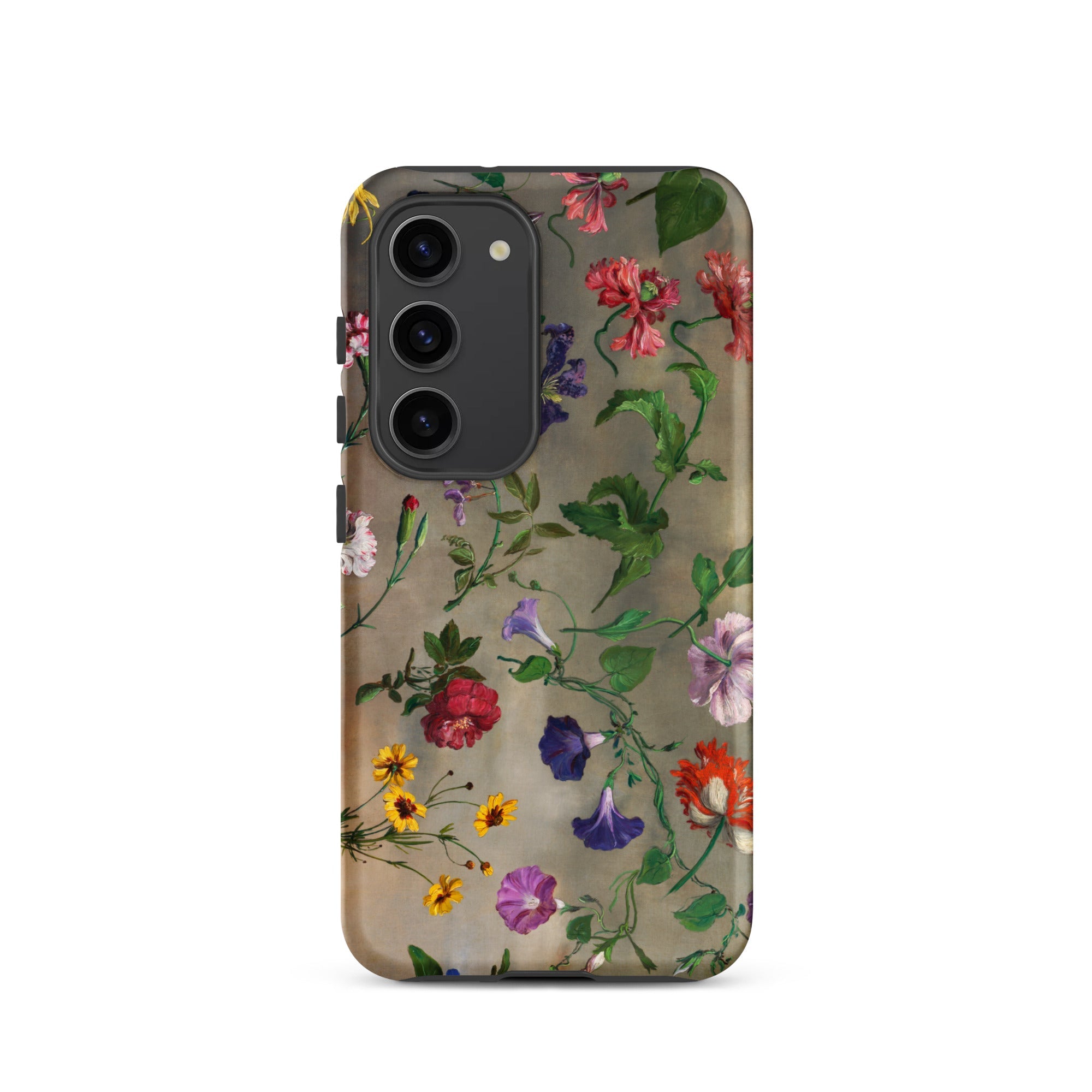Studies of Flowers Jacques–laurent Agasse Samsung Case, Galaxy S23 / Matte, Smartphone Floral Patterned Protective Case