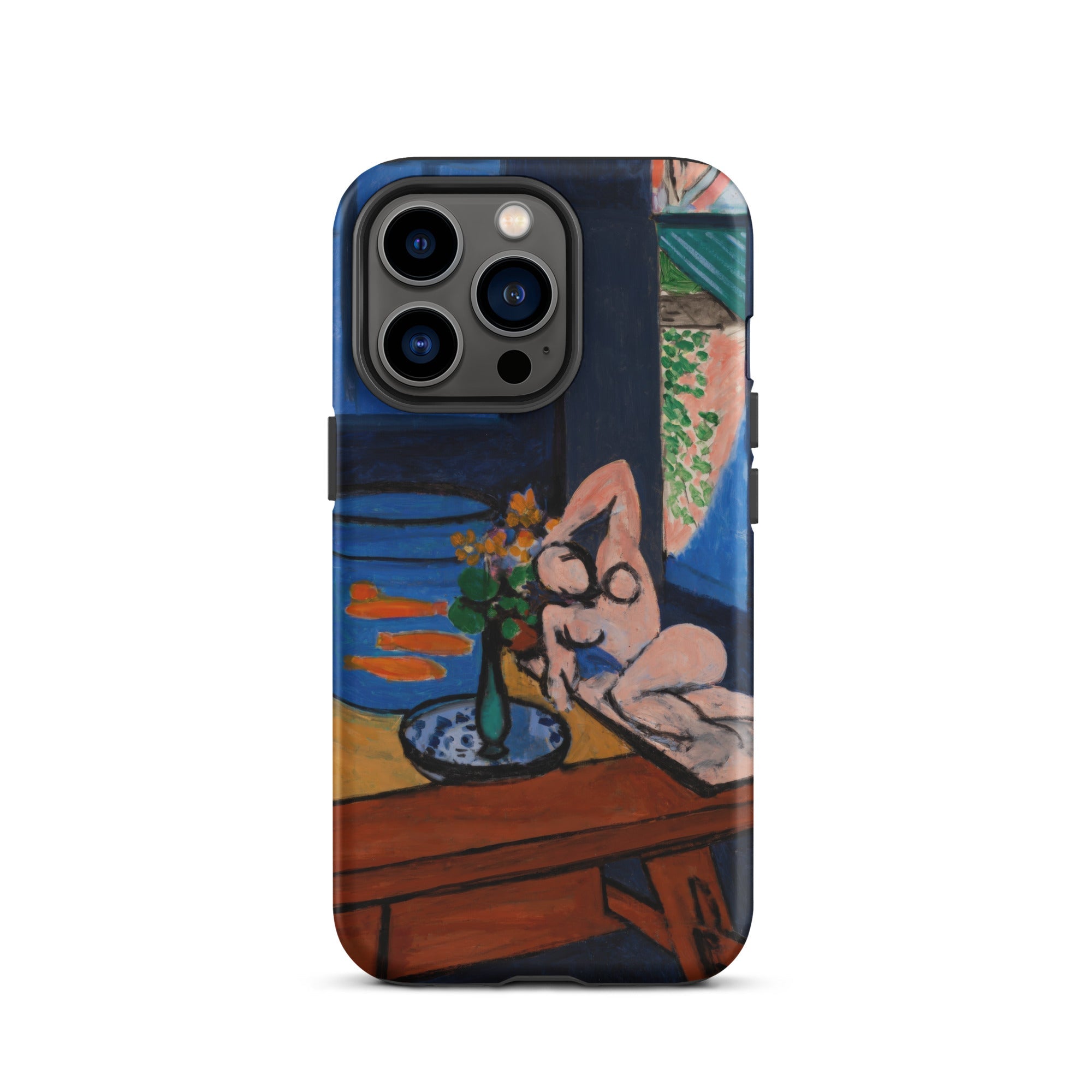Studio with Goldfish Henri Matisse Iphone Case, 13 Pro / Matte, Smartphone Case Colorful Painting