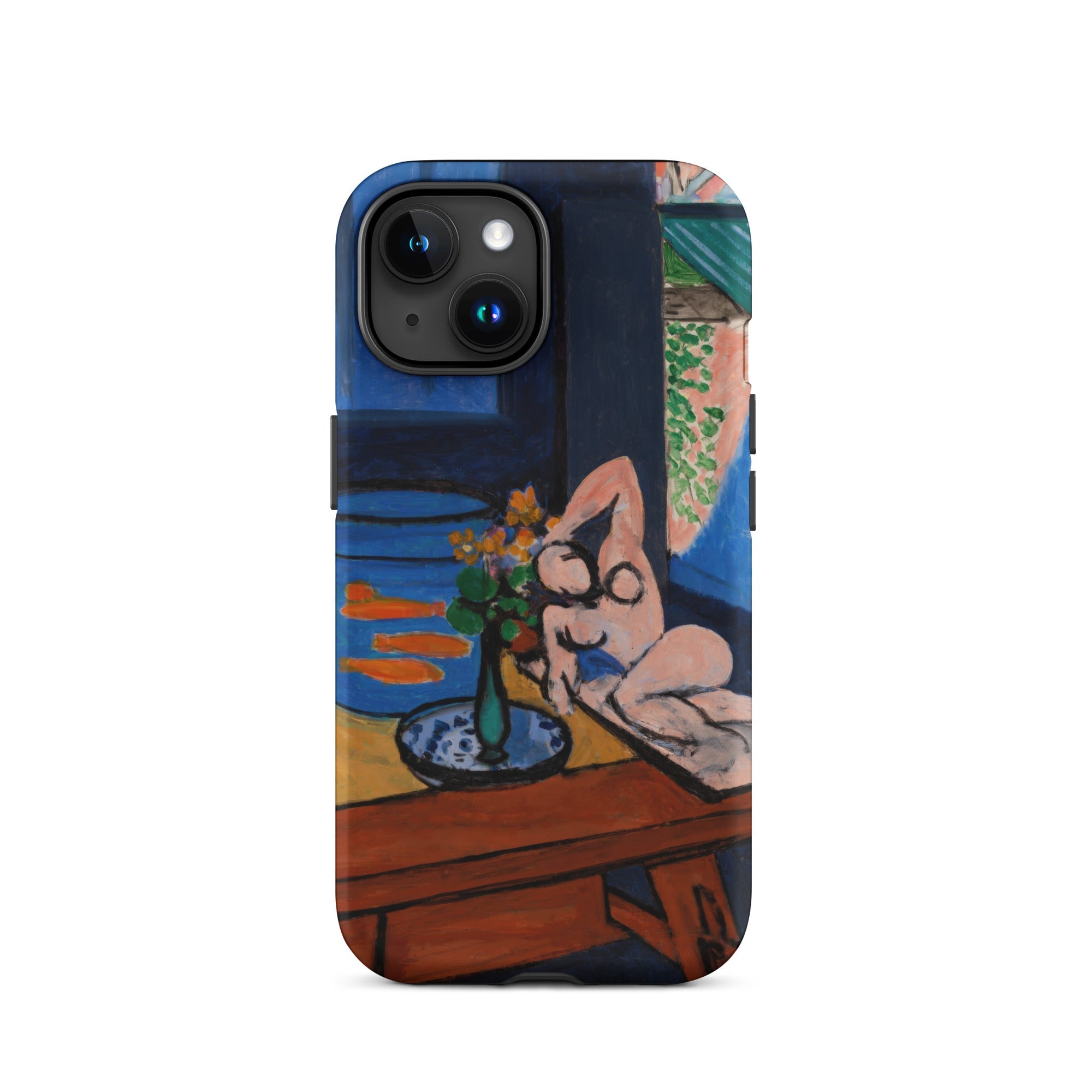 Studio with Goldfish Henri Matisse Iphone Case, 15 / Matte, Iphone Case Painting Nude Vase Flowers Fishbowl Goldfish