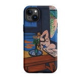 Studio with Goldfish - Henri Matisse Iphone Case, 15 Plus / Matte, Iphone Case Matisse-style Painting Nude Goldfish Flowers