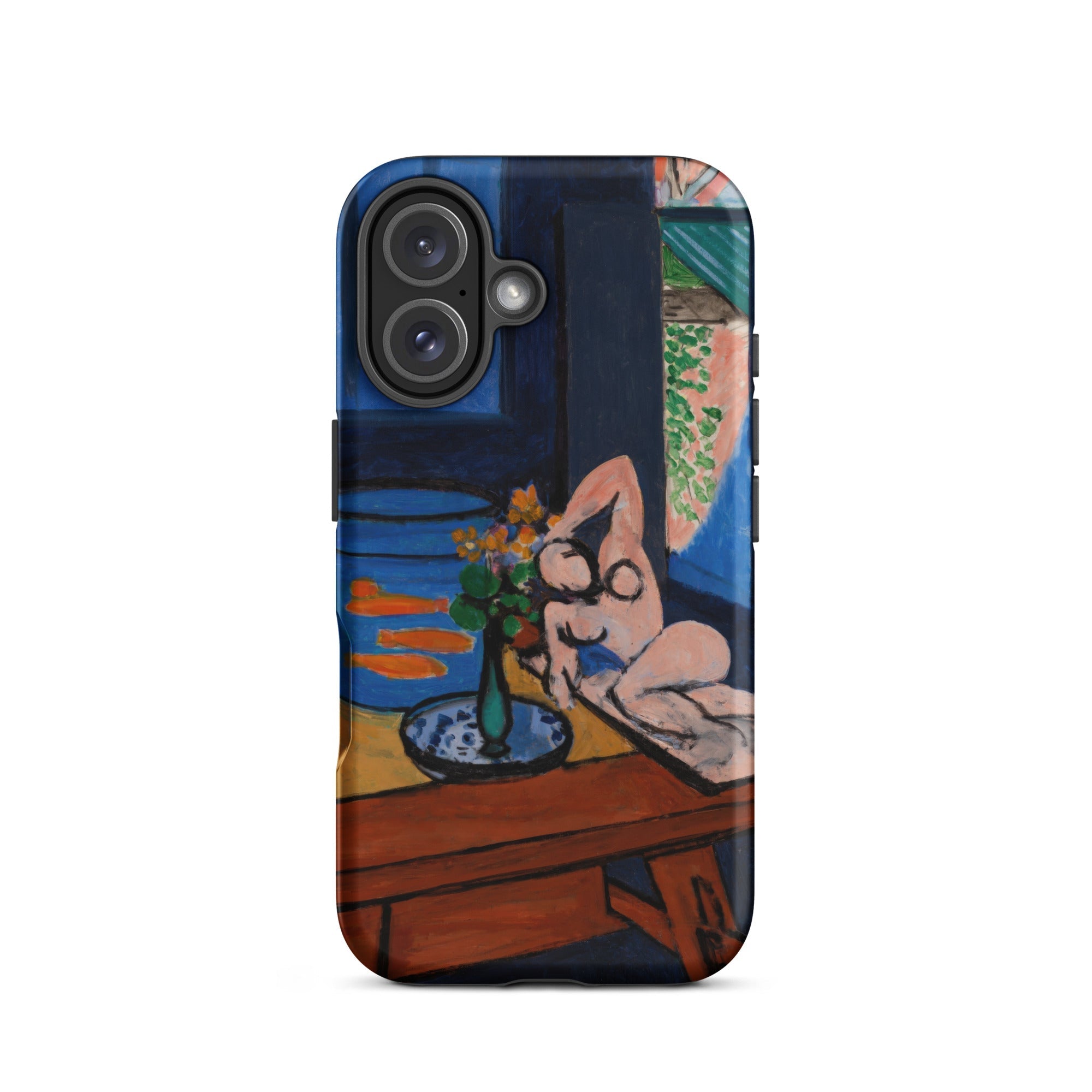 Studio with Goldfish Henri Matisse Iphone Case, 16 / Matte, Smartphone Case Colorful Artistic Design