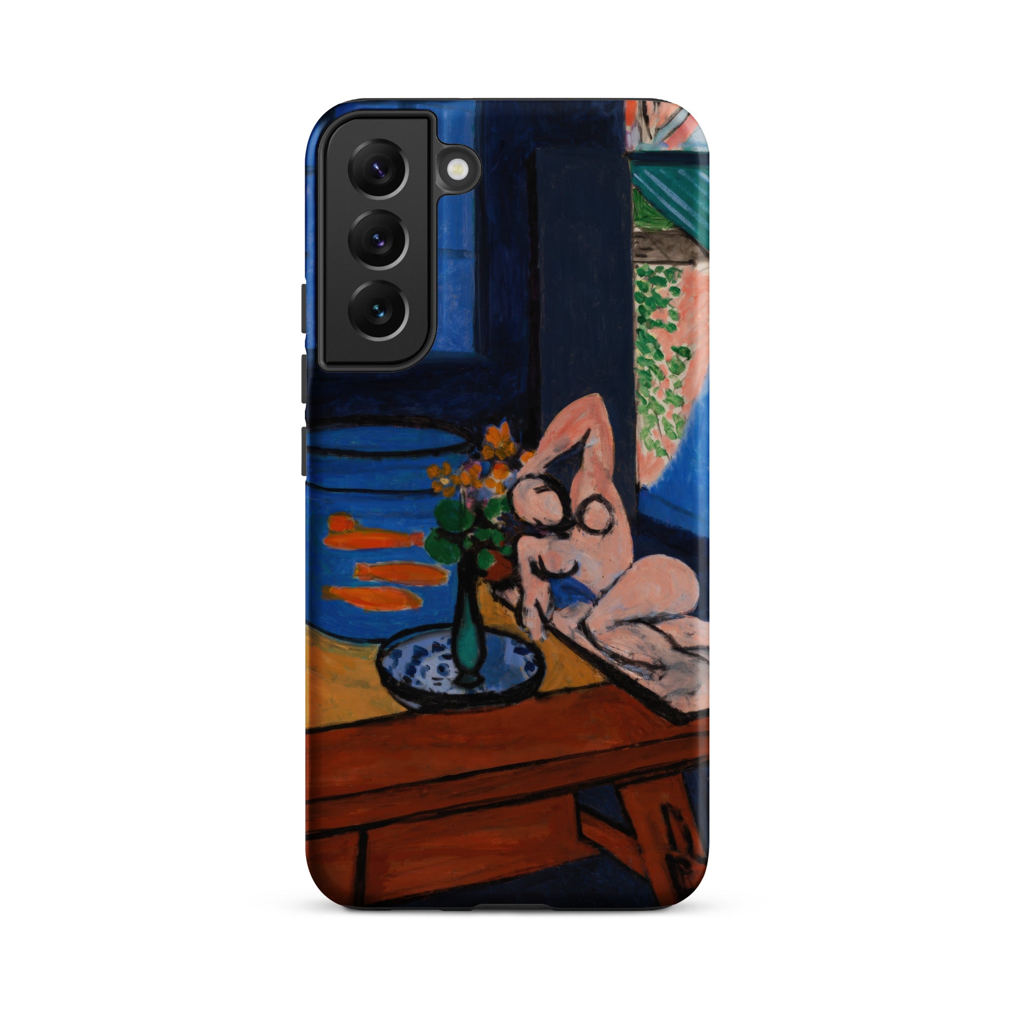 Studio with Goldfish Henri Matisse Samsung Case, Galaxy S22 Plus / Matte, Smartphone Case Painted Life Figure