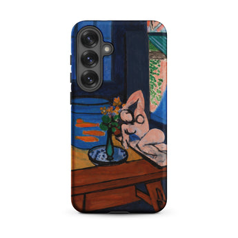 Studio with Goldfish - Henri Matisse Samsung Case, Galaxy S25 Plus / Matte, Smartphone Case Colorful Abstract Painting Nude Figure Flowers