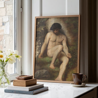 Study of Adam for Paradise - Alexandre Cabanel Fine Art Print, Posters Prints & Visual Artwork, Toby Leon