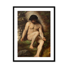 Study of Adam for Paradise - Alexandre Cabanel Fine Art Print, Framed Painting Nude Man