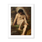 Study of Adam for Paradise - Alexandre Cabanel Fine Art Print, Framed Painting Nude Man