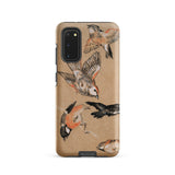 Study of Finches - Edward Burne Jones Samsung Case, Galaxy S20 / Matte, Smartphone Case Bird Illustrations Tan Background