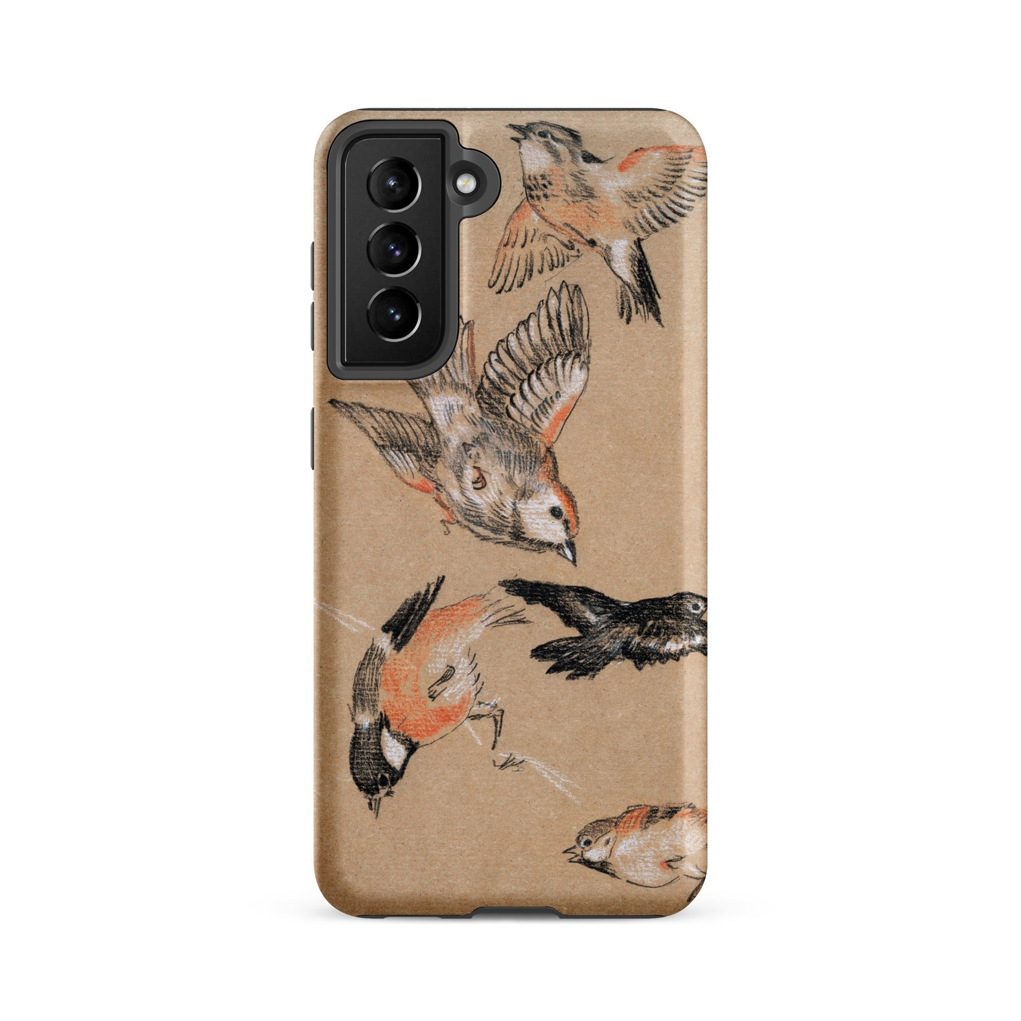 Study of Finches Edward Burne Jones Samsung Case, Galaxy S21 Fe / Matte, Smartphone Case Multiple Birds Poses