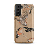 Study of Finches - Edward Burne Jones Samsung Case, Galaxy S21 Plus / Matte, Smartphone Beige Case Hand-drawn Bird Illustrations