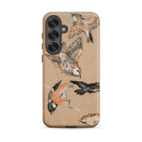 Study of Finches - Edward Burne Jones Samsung Case, Galaxy S25 Plus / Matte, Smartphone Case Vintage Bird Design