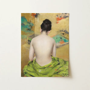 Study of Flesh and Gold - William Merritt Chase Art Print / Canvas, 12x16’’ / 31x41cm / Unframed / no Border, Posters Prints & Visual