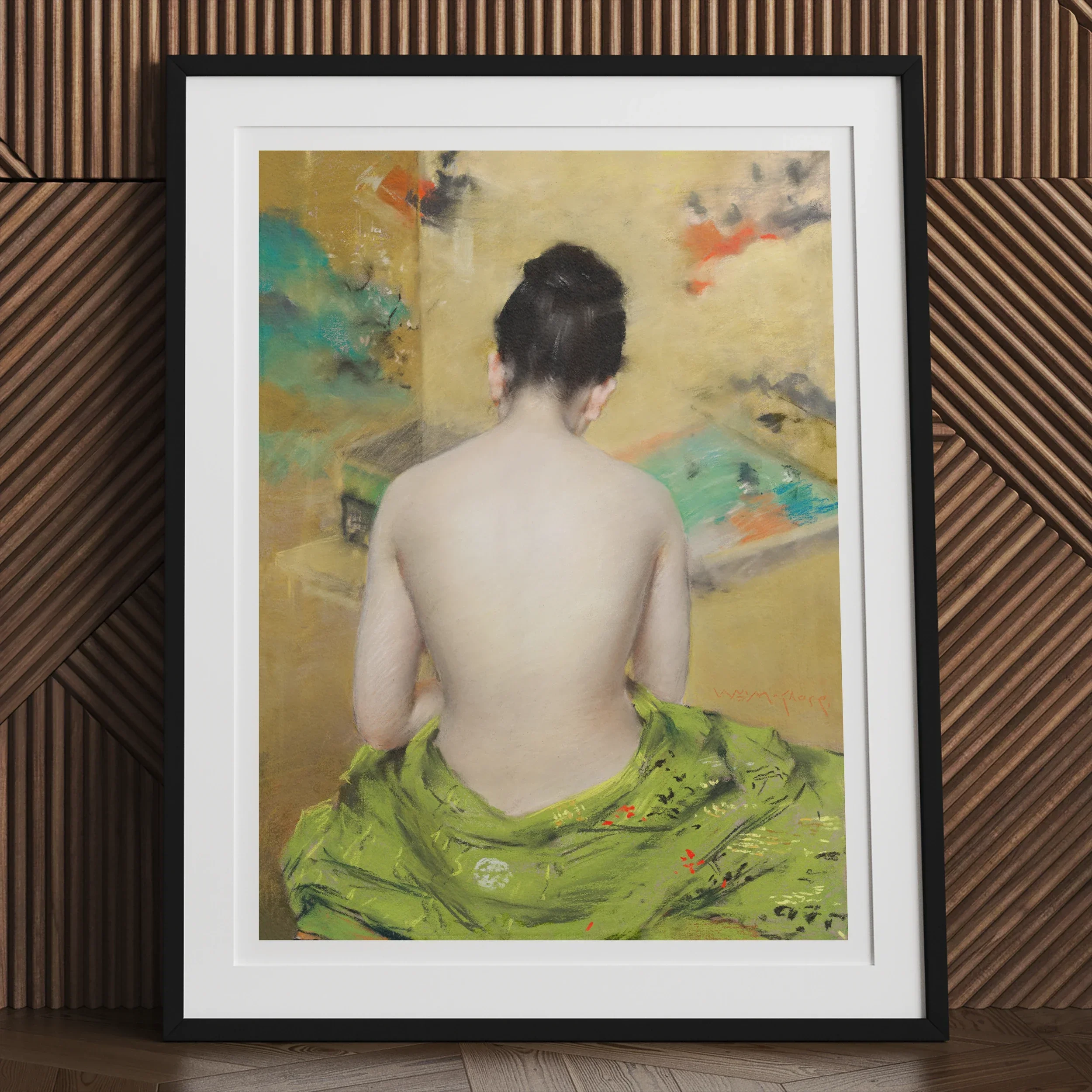 Study of Flesh and Gold - William Merritt Chase Art Print Posters Prints & Visual Artwork