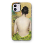Study of Flesh and Gold - William Merritt Chase Iphone Case, 11 / Matte, Phone Case Classical Painting Person’s Bare Draped Green