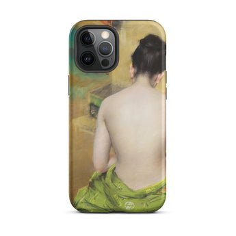 Study of Flesh and Gold - William Merritt Chase Iphone Case, 12 Pro Max / Matte, Phone Case Painting Woman’s