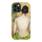Study of Flesh and Gold - William Merritt Chase Iphone Case, 13 Pro / Matte, Phone Case Classical Painting Woman’s Bare Draped Green