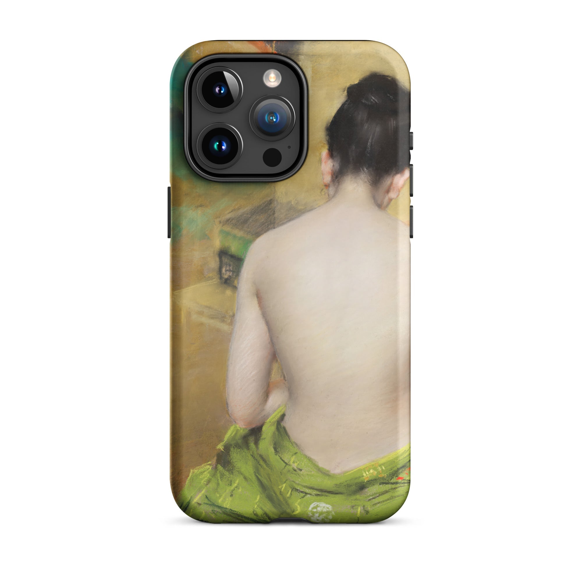 Study of Flesh and Gold - William Merritt Chase Iphone Case, 15 Pro Max / Matte, Phone Case Painting Nude Woman