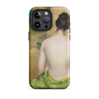 Study of Flesh and Gold - William Merritt Chase Iphone Case, 15 Pro Max / Matte, Phone Case Painting Nude Woman