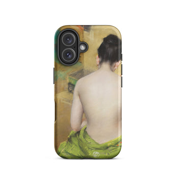 Study of Flesh and Gold - William Merritt Chase Iphone Case, 16 / Matte, Phone Case Painting Woman