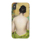 Study of Flesh and Gold - William Merritt Chase Iphone Case, x / Matte, Phone Case Painting Person’s Bare Dark Hair Draped