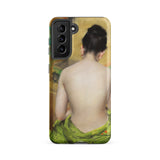 Study of Flesh and Gold - William Merritt Chase Samsung Case, Galaxy S21 Fe / Matte, Smartphone Case Classical Painting Woman’s Bare Draped