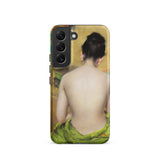 Study of Flesh and Gold - William Merritt Chase Samsung Case, Galaxy S22 / Matte, Smartphone Case Artistic Depiction Nude Woman Wrapped