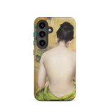 Study of Flesh and Gold - William Merritt Chase Samsung Case, Galaxy S24 / Matte, Smartphone Case Classical Painting Woman’s Bare Wrapped