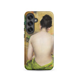 Study of Flesh and Gold - William Merritt Chase Samsung Case, Galaxy S25 / Matte, Smartphone Case Classical Painting Woman Partially Draped