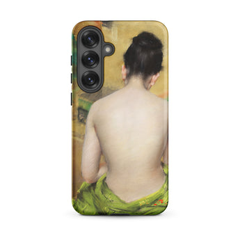 Study of Flesh and Gold - William Merritt Chase Samsung Case, Galaxy S25 Plus / Matte, Smartphone Case Classical Painting Woman Exposed