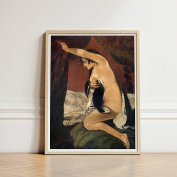 Study for Venus - Gustave Courbet Art Print / Canvas Framed Reproduction Classical Painting Nude Woman Dynamic Pose Jean-désiré-gustave
