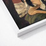 Study for Venus - Gustave Courbet Art Print / Canvas White-framed Nude Figure Impressionistic Style Jean-désiré-gustave Builds, Heavy