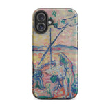 Study for Luxe Calme et Volupte - Henri Matisse Phone Case Iphone 16 Plus / Matte Phone Case Vibrant Impressionistic Painting Figures Trees