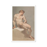 Study of a Male Nude - Edward Francis Burney Fine Art Print, Nude Male Figure Study