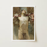 Study Male Nude Figure - John Singer Sargent Art Print / Canvas, Prints