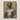 Framed Charcoal Sketch Muscular Bare-chested Man Turban-like Headwrap Torso Emerging, Turban Streaked, Chalk’s Grainy Density