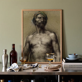 Study of Naked Man at the Turban - Georges Desvallieres Art Print, Posters Prints & Visual Artwork, Toby Leon