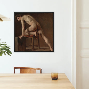 Estudio de un hombre desnudo - Lámina artística de Gustave Courbet / Lienzo, pósters, impresiones y obra visual, Toby Leon