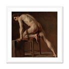 Study of a Nude Man - Gustave Courbet Art Print Posters Prints & Visual Artwork