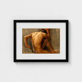 Study of a Nude Man - August Andreas Jerndorff Fine Art Print / Canvas Baltic Oysters Cracked, Northern Oil Painted Prints