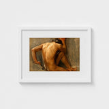 Study of a Nude Man - August Andreas Jerndorff Fine Art Print / Canvas Baltic Oysters Cracked, Northern Oil Painted Prints