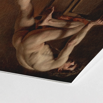 Study of a Nude Man - Gustave Courbet Art Print / Canvas Classical Oil Painting Male Figure Dynamic Courbet’s, Naked Form, Capturing Raw