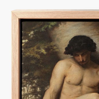 Study of Adam for Paradise - Alexandre Cabanel Fine Art Print / Canvas Framed Classical Painting Nude Male Figure, Cabanel’s, Prints