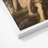 Study of Adam for Paradise - Alexandre Cabanel Fine Art Print / Canvas White Framed Classical Painting Nude Legs, Cabanel’s, Prints