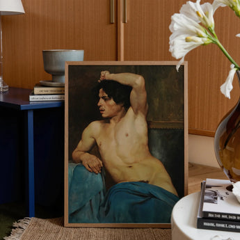 Study of a Semi Nude Male - Edouard Joseph Dantan Art Print / Canvas, Posters Prints & Visual Artwork, Toby Leon