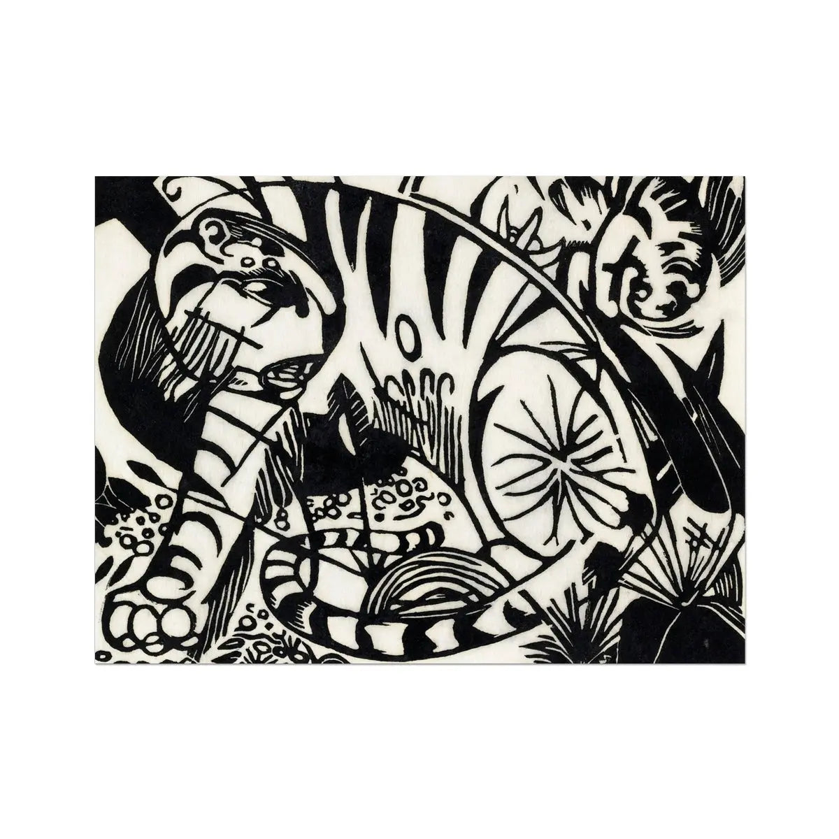 Tiger - Franz Marc Art Print 32’’x24’’ Posters Prints & Visual Artwork